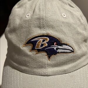 NFL Baltimore Ravens Beige Cap with Embroidered Logo